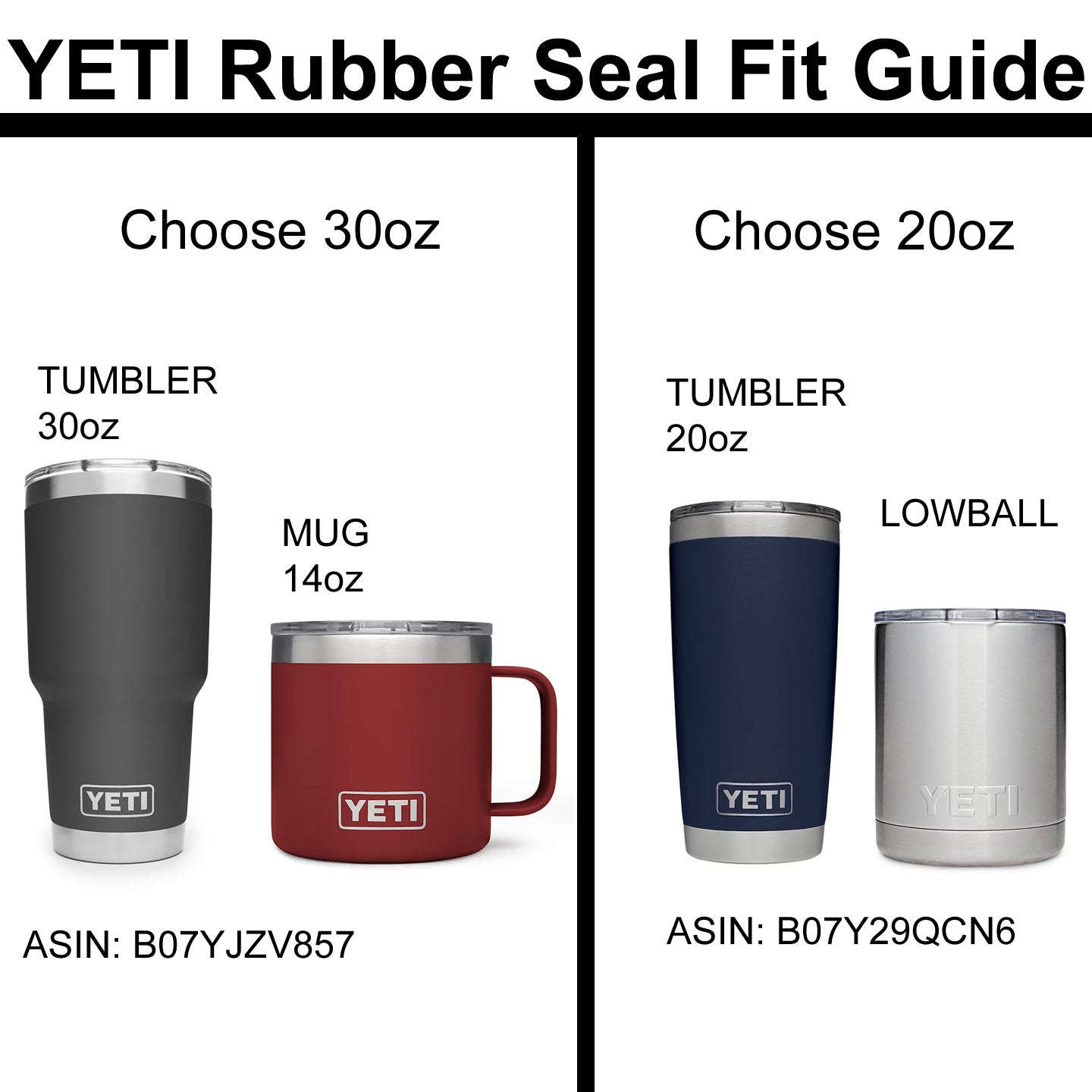 Gaskets for Yeti Rambler Tumbler (2 pack + tools) – Bottle Helpers
